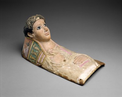 Maschera ritratto in gesso di un giovane, c.140-190 d.C. da Roman Period Egyptian