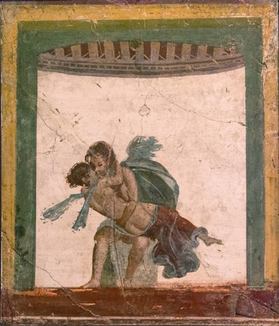 Amore e Psiche da Roman Pompeian wall painting.