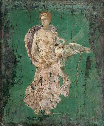 Leda e il Cigno da Roman Pompeian wall painting.