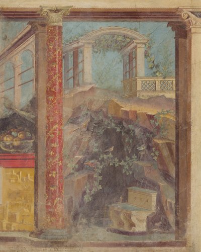 Affresco dal cubiculum di una villa a Boscoreale, c.50-40 a.C. da Roman Republican Period