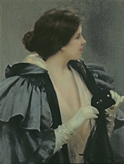 Signora con maschera da Roman Ribera Ciara