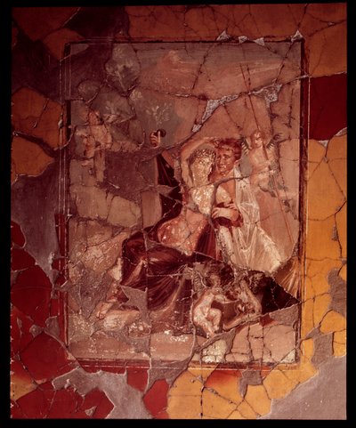 Arianna e Teseo. Mosaico murale dalla Casa del Bicentenario, V secolo a.C.-I secolo d.C. da Roman Roman