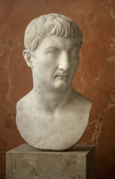 Arte romana Busto di Druso il Giovane (13 a.C. - 23 d.C.) marmo da Roman Roman