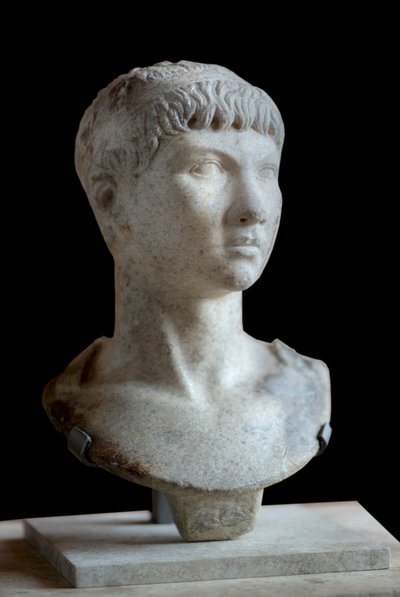 Arte romana Busto di Tolomeo di Mauritania (10 a.C. - 40 d.C.) marmo da Roman Roman