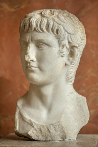Arte romana Busto del generale romano Germanico (15 a.C. - 19 d.C.) da Roman Roman