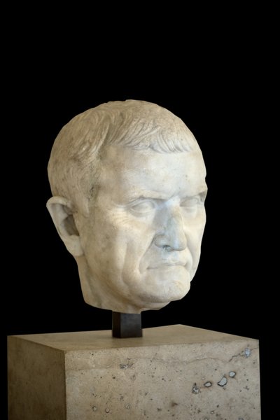 Frammento di statua, ritratto di un ignoto da Roman Roman
