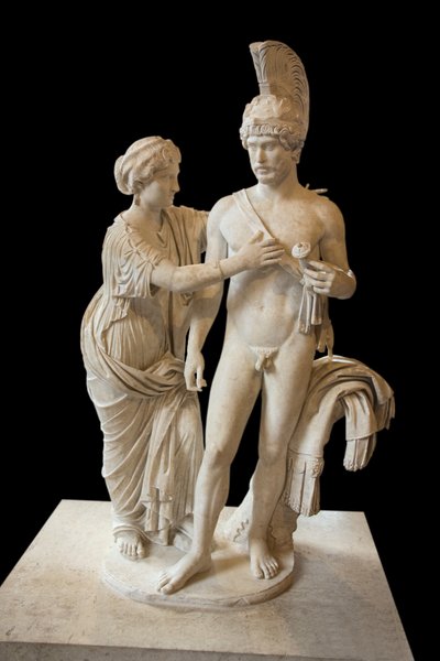 Coppia imperiale in Marte e Venere (tra il 120 e il 140 d.C.) scultura in marmo da Roman Roman