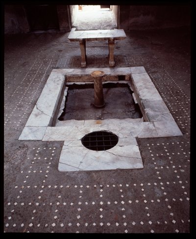 Atrio della Casa del tramezzo di legno, V secolo a.C.-I secolo d.C. da Roman Roman