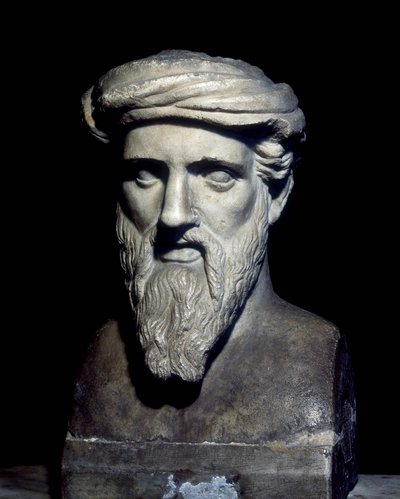 Busto di Pitagora (VI secolo a.C.), Musei Capitolini, Roma da Roman Roman