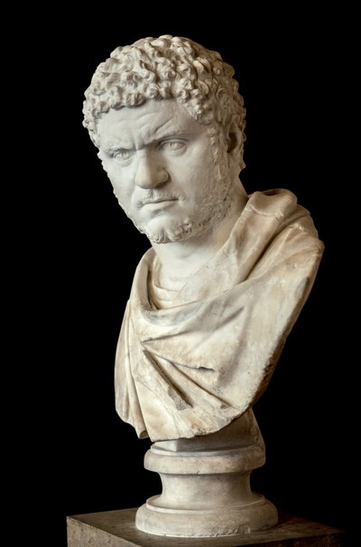 Caracalla (188 - 217 d.C.) marmo, arte romana da Roman Roman
