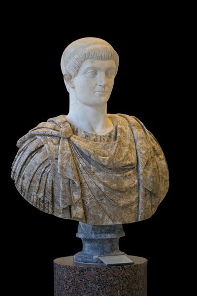 Costante I (337 - 350 d.C.) scultura, arte romana da Roman Roman