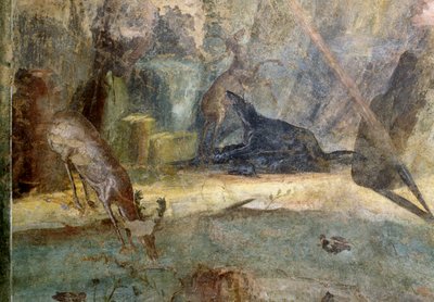 Cervo attaccato da un cane, (dettaglio) da Roman Roman