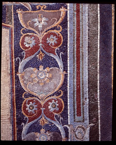 Dettaglio dei mosaici murali del ninfeo della casa di Nettuno e Anfitrite, V secolo a.C. - I secolo d.C. da Roman Roman