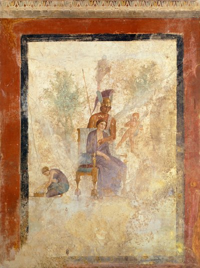 Affresco raffigurante Ares e Afrodite, dalla Casa dell