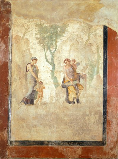Affresco raffigurante Eros punito in presenza di Afrodite, dalla Casa dell