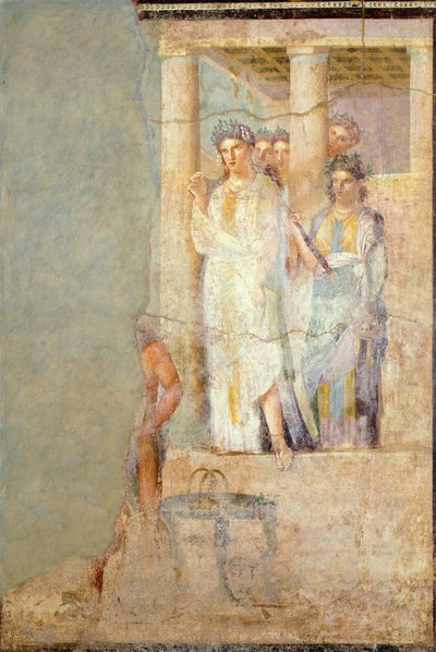 Affresco raffigurante Ifigenia in Tauride, dalla Casa di Cecilio Giocondo, Pompei da Roman Roman