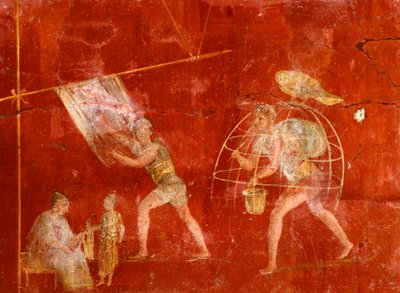 Affresco raffigurante Lavandai, da Pompei (Patrimonio Mondiale dell