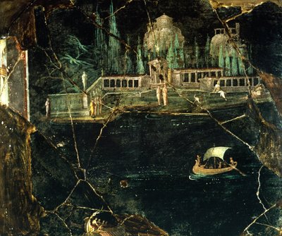 Affresco raffigurante un paesaggio, da Pompei (Lista del Patrimonio Mondiale dell
