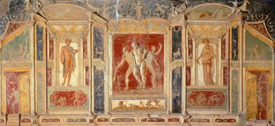 Affresco con decorazione murale, dalla Casa di Meleagro, Pompei (Lista del Patrimonio Mondiale UNESCO) da Roman Roman