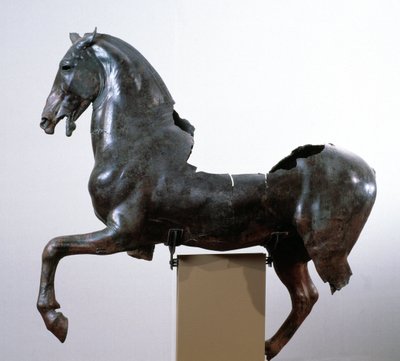 Cavallo (scultura in bronzo dopo un originale greco del IV secolo a.C.) da Roman Roman
