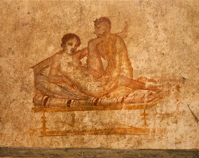 Italia, Regione Campania, Provincia di Napoli, Pompei, Casa dei Vettii, affresco erotico da Roman Roman