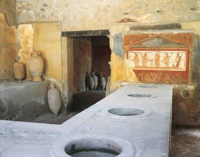 Italia, Regione Campania, Pompei, Thermopolium in Via dell