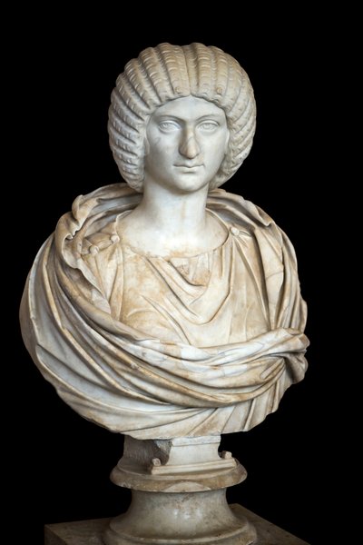 Giulia Domna (ca. 170 - 217 d.C.), marmo, arte romana da Roman Roman