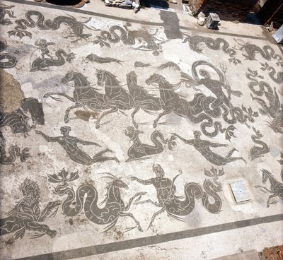 Ostia Antica: mosaico delle Terme di Nettuno da Roman Roman