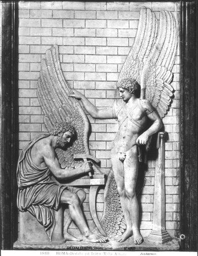 Rilievo raffigurante Dedalo e Icaro da Roman Roman