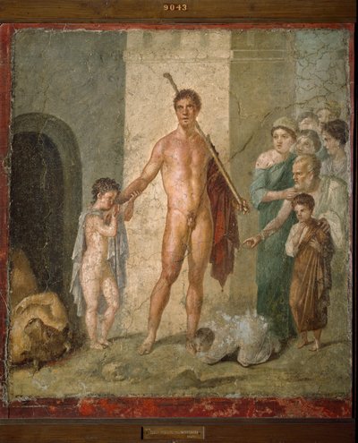 Teseo libera i sette giovani dal labirinto dopo la vittoria sul Minotauro da Roman Roman