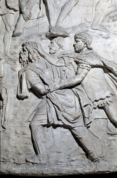 Un soldato dace prigioniero dei soldati romani da Roman Roman