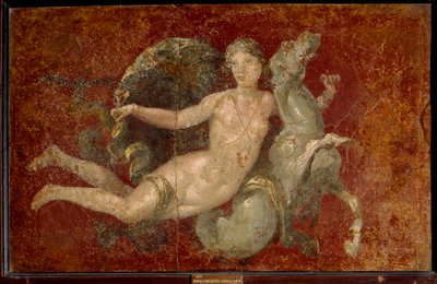 Arte romana: una donna che cavalca un cavalluccio marino da Roman Roman