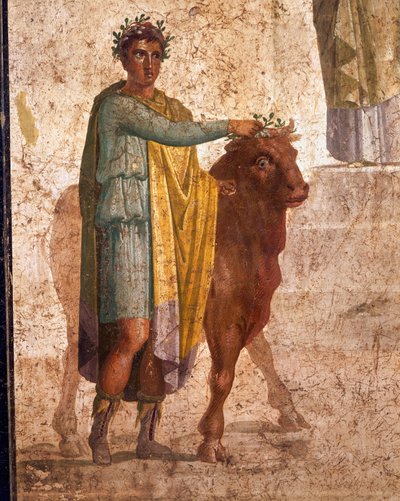 Civiltà romana, affresco raffigurante Giasone e Pelia. Da Pompei da Roman Roman