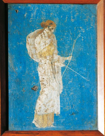Affresco romano raffigurante Diana, da Pompei, Italia da Roman Roman