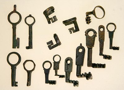 Selezione di chiavi (bronzo) da Roman Roman