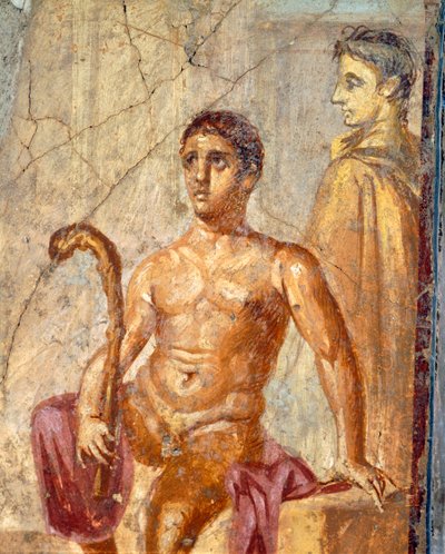 Selene ed Endimione, affresco dalla Casa del Centenario, Pompei, Campania, Civiltà Romana da Roman Roman