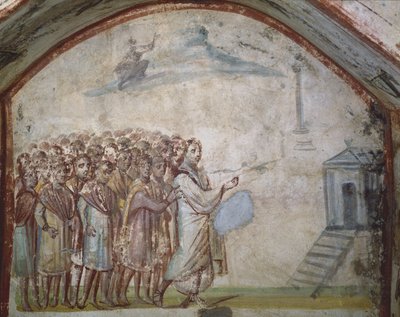 La resurrezione di Lazzaro, Catacombe di Via Latina, Roma da Roman Roman