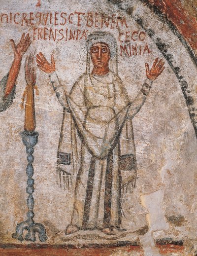 La defunta Cominia (affresco) da Roman Roman