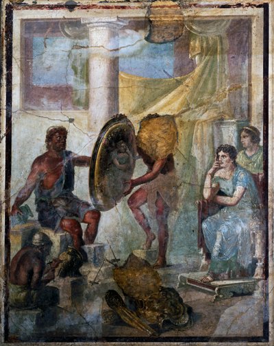 Teti e Efesto, affresco in stile pompeiano del III secolo, scoperto a Pompei (Patrimonio Mondiale dell