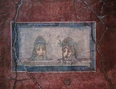 Due maschere teatrali, I secolo a.C.-d.C. 79 da Roman Roman