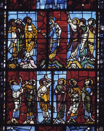 Ascensione (vetrata) da Romanesque