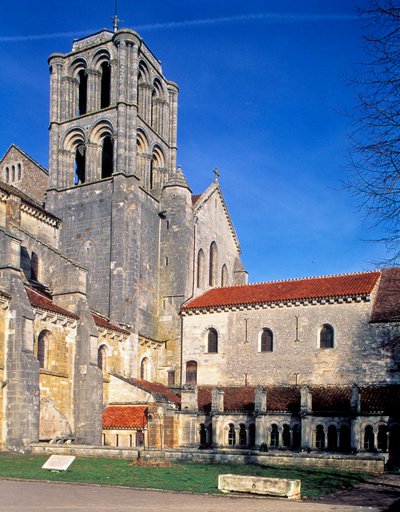 Basilica di Vézelay (Yonne, Borgogna), vista dall
