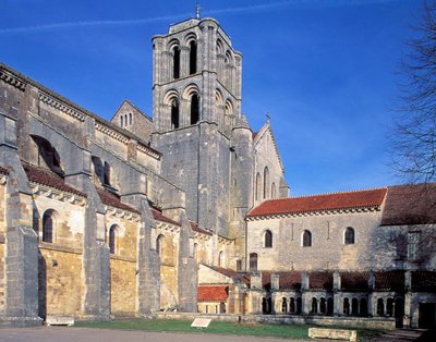 Basilica di Vézelay (Yonne, Borgogna), vista dall