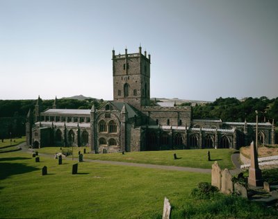 Arte romanica: vista della chiesa di San Davide costruita tra il VI e il XII secolo. Saint David