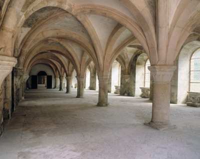 Veduta dello scriptorium da Romanesque