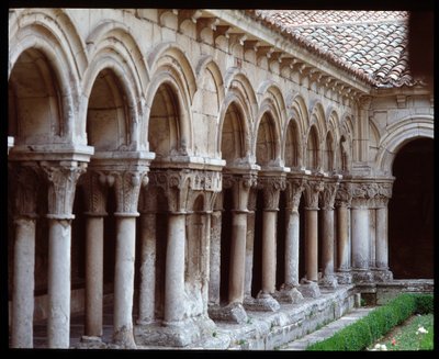 Vista del chiostro del Monastero Reale di Las Huelgas de Burgos da Romanesque