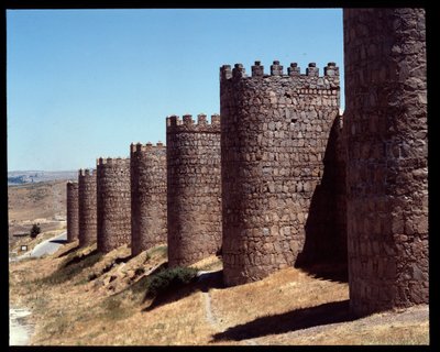 Veduta delle mura di Avila, Spagna da Romanesque