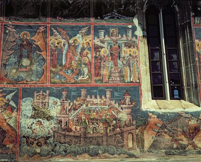Assedio di Costantinopoli da parte del sultano Mehmet II (1432-81) nel 1453 da Romanian School