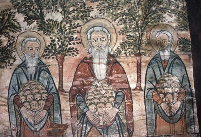 Anime in Paradiso, affresco, Chiesa sulla Collina, 1782 da Romanian School