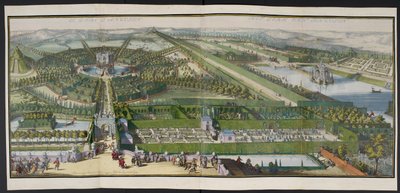 Il Parco di Enghien, c.1685, illustrazione da 